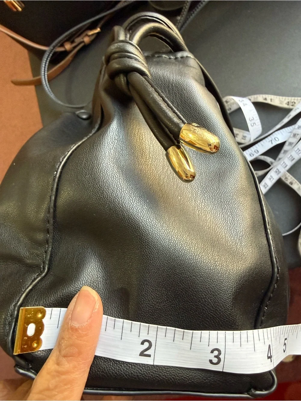 Zara Black Ruched Crossbody Bag